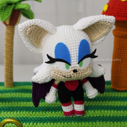 Rouge the Bat Amigurumi Pattern – PDF Digital Download (English)