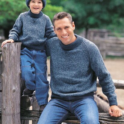 Family Raglan Sweatshirt in Patons Classic Wool Worsted