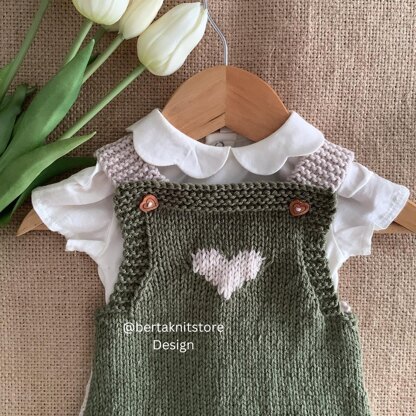 Little Heart Dress Knitting Pattern