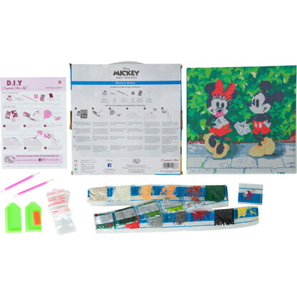 Crystal Art Minnie and Mickey, 30x30cm Diamond Painting Kit