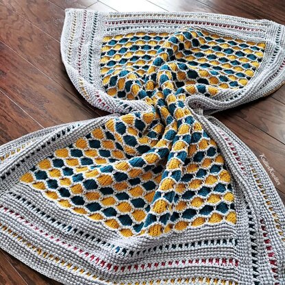 Honeycomb blanket online pattern