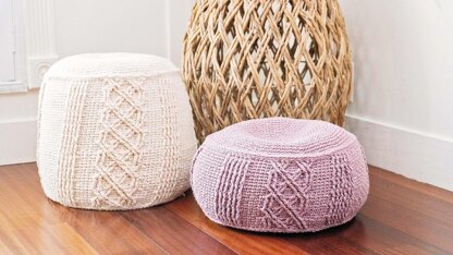 Cable Pouf Home Decor