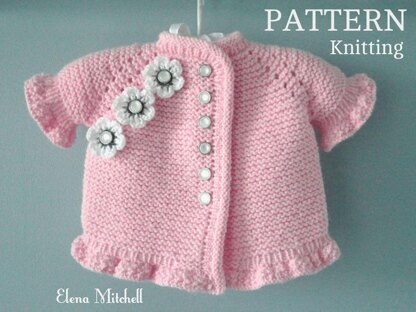 Knitting PATTERN Baby Jacket Evelyn