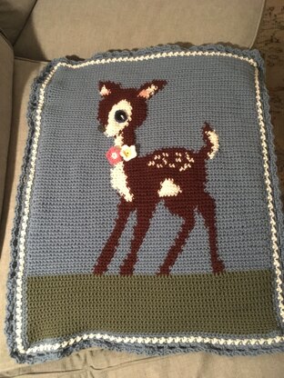 Deer baby blanket