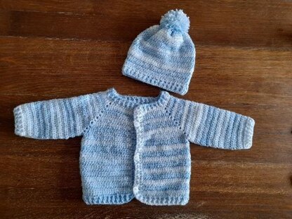 The Bambino Cardigan and Hat Set
