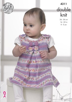 Baby Set in King Cole DK - 4311 - Downloadable PDF