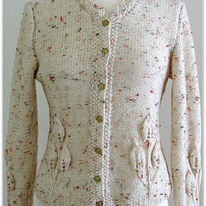 K687-Let Freedom Flourish Cardigan - knitting pattern
