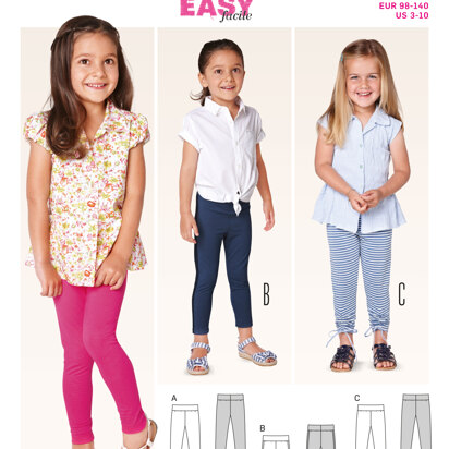 Burda Girls Trousers Sewing Pattern