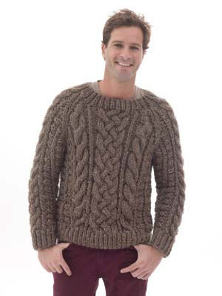 Mens aran clearance sweater pattern