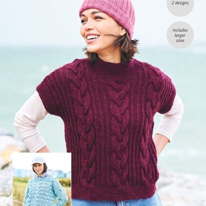 Sweater & Tank Top in Stylecraft Impressions & Grace - Downloadable PDF