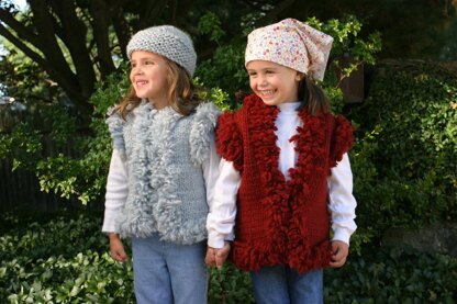 Kid's Fur-Trimmed Vest