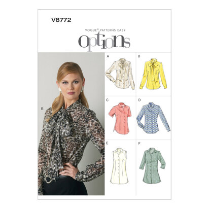 Vogue Misses' Blouse V8772 - Sewing Pattern