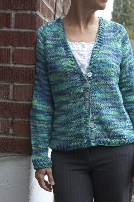 Jen Hagan Design Fundamental Top Down Women's Cardigan PDF