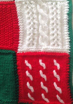 Christmas Colours throw