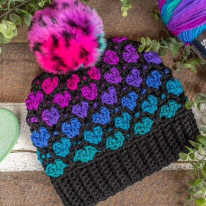 Snow Heart Beanie