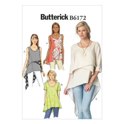 Butterick Misses' Top and Tunic B6172 - Sewing Pattern