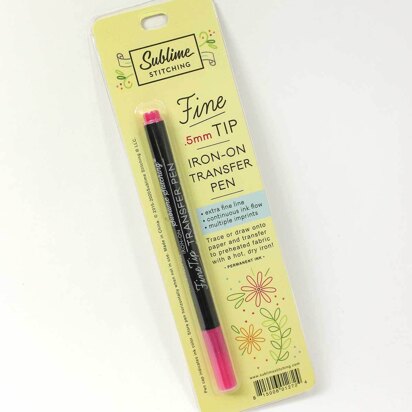 Sublime Stitching Fine Tip Iron-On Transfer Pen - Pink