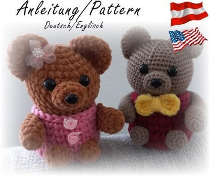 Teddy Bear Box Crochet Amigurumi PATTERN