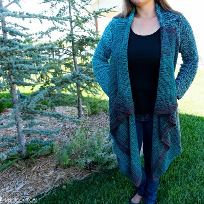 Vertical Row Blanket Cardigan