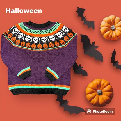 Halloween child sweater