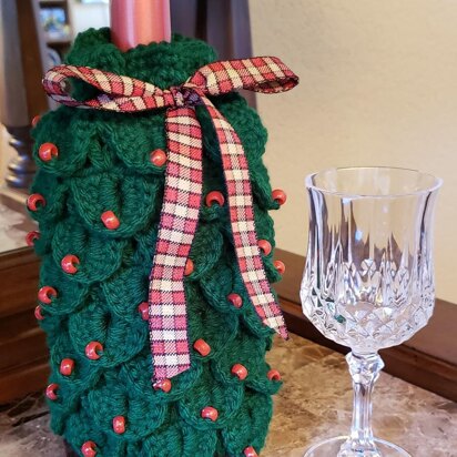 Christmas Tree Wine Bag