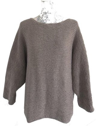 Aran Garter Stitch Sweater