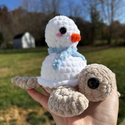 Snowman Turtle Crochet Pattern