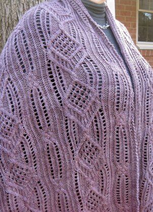 Hido Cable Lace Shawl