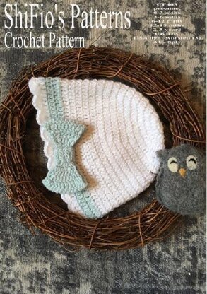 Crochet pattern baby child hat beanie UK & USA Terms #403