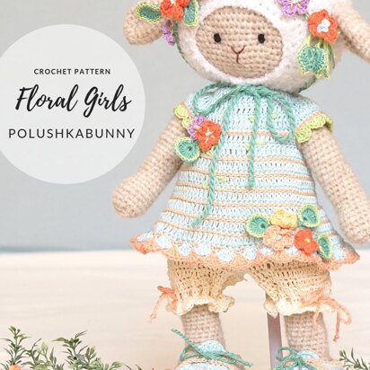 Floral Girls Crochet Outfit Pattern