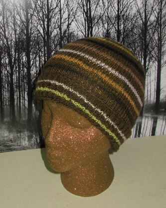 Small Stripe Beanie hat knitting pattern