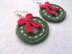 Wreath earrings