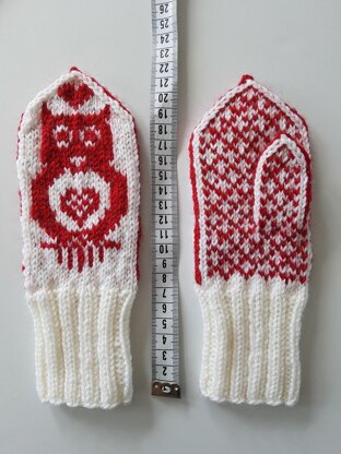 Owl Mittens for children