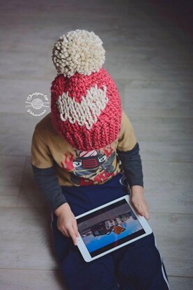 Big Heart Slouch Beanie