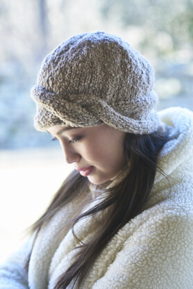 Hilda Hat, Headband & Mittens in Berroco Nomad - Downloadable PDF