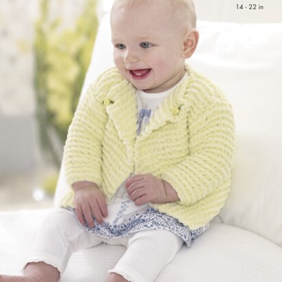Cardigans & Blanket in King Cole Yummy - 4819 - Downloadable PDF