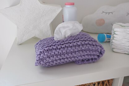 Knitted Baby Wipe Cover