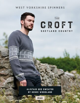 Alistair Geo Sweater in West Yorkshire Spinners The Croft Shetland Country - DBP0083 - Downloadable PDF
