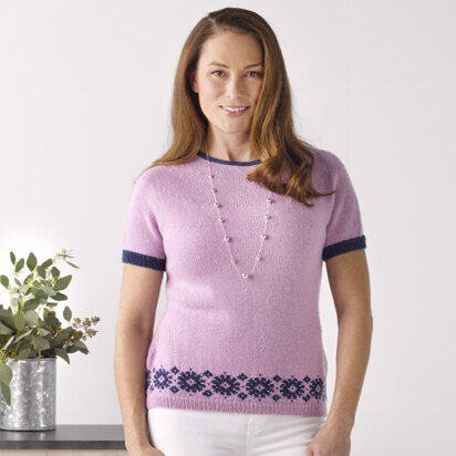 898 Rhodonite - Jumper Knitting Pattern for Women in Valley Yarns Valley Superwash Sport