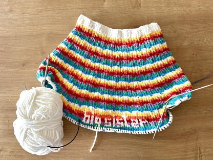 Colourful big sister dress