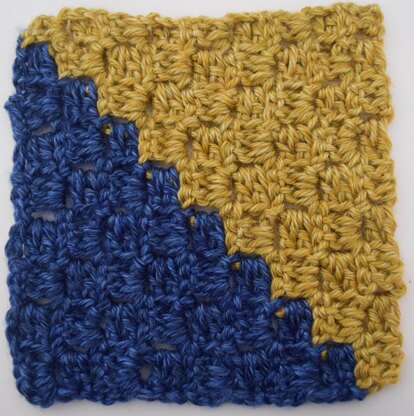 Diagonal Box Stitch Square