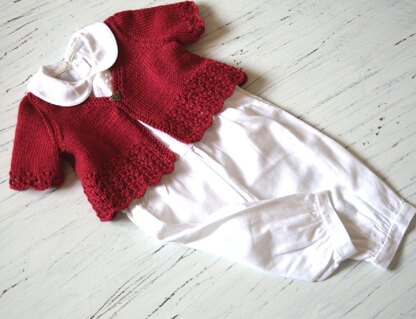 Ruby Red Bolero / Short Crop Top - P083