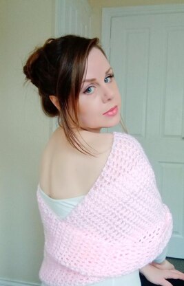 Crochet Romantic Knot Wrap Pattern