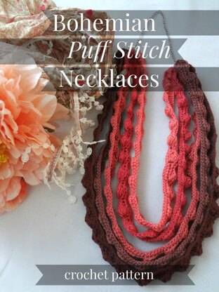 Bohemian Puff Stitch Necklace