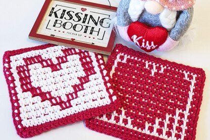 Heart Mosaic Hot Pads