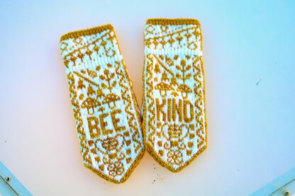 Bee Kind...of a Bitch Mittens