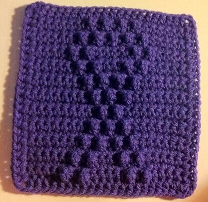 Ribbon Puff Granny Square