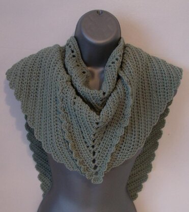 Kerchief Style Triangular Shaped Shawl