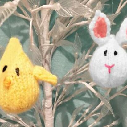 Easter Bunny and Chick Hanging Decorations