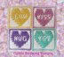 Valentine Candy Hearts mosaic square & Bonus Chart